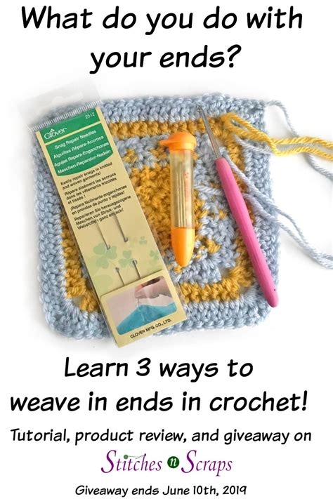 A good method of weaving in ends is to run the end under several stitches, then reverse the direction and weave it back under several more stitches. 3 Ways to Weave in Ends in Crochet | Weaving, Crochet ...