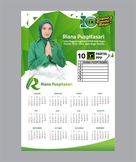 Desain Kalender Poster Lukisan