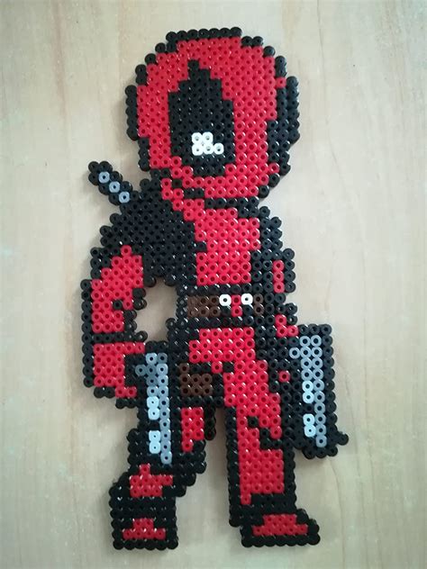 Pixel Art Perler Beads Deadpool Uk Handmade