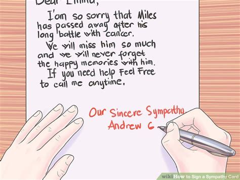How To Sign A Sympathy Card Wiki Emotions And Feelings English