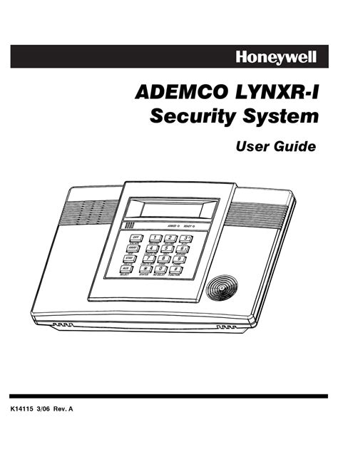 HONEYWELL ADEMCO LYNXR-I SECURITY SYSTEM USER MANUAL Pdf Download ...