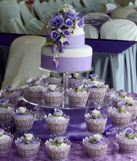 Purple Wedding Cupcakes Purple Wedding Cupcakes Purple Wedding Cakes