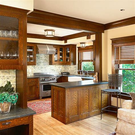 Arts And Crafts Kitchen Maxey Residence Craftsman Style Kitchens