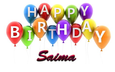 Free Download Saima Happy Birthday Balloons Name Png Ankit Happy