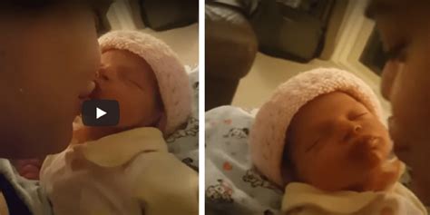 Mom Leans In To Kiss Baby Newborn Does Something Shell Never Forget