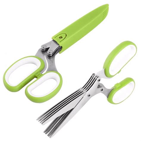 75professional Stainless Steel 5 Blades Kitchen Tailor Scissors Herb