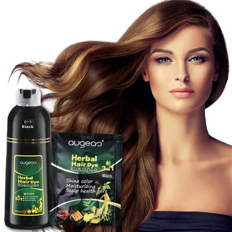 10mins Natural Herbal Hair Coloring Shampoo Lumineries
