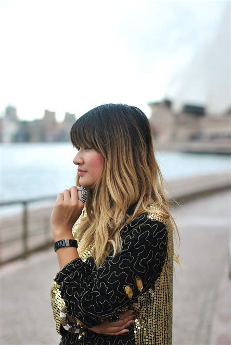 For example, it's best to blonder in the summer and darker in the winter. Balayage Dip Dyed Hair Bangs Fringe Brown Blonde | Brown ...