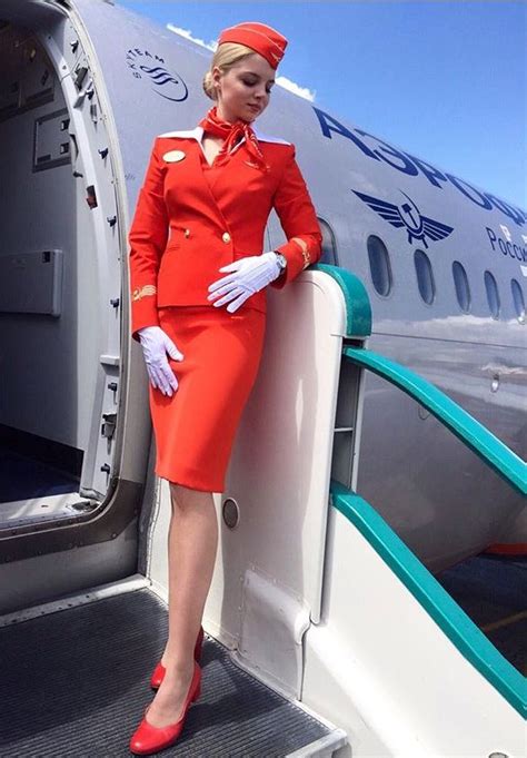 Aeroflot Flight Attendant Fashion Sexy Flight Attendant Flight