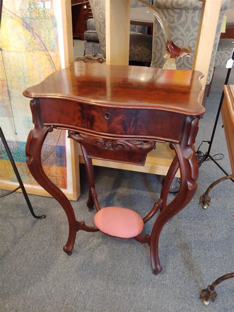 Antique Sewing Stand Table Astute Furnishings