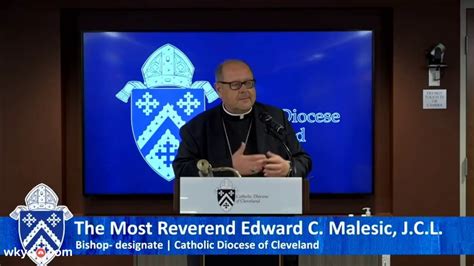 Catholic Diocese Of Cleveland Introduces New Bishop Edward C Malesic Youtube