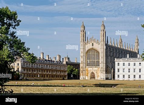 Cambridge England Great Britain Kings College Chapel From The