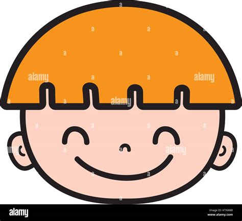 Happy Avatar Boy Head With Blond Hair Stock Vector Image And Art Alamy