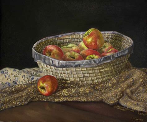 Still Life Painting Of Apples Damian Osborne