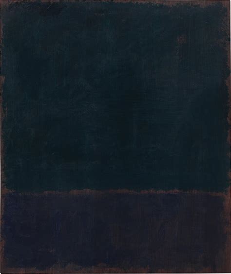 Mark Rothko Black Blue Painting 1968 Mutualart
