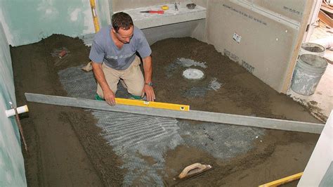 How To Build A Shower Pan On Concrete Slab Encycloall