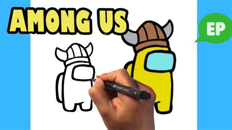 Among us amongus fanart fanartdrawing fanarttraditionalart amongusfanart amongusgame among_us_fanart amongusartwork amongusimpostor. How to Draw Among Us Character - Viking Hat- Easy Drawing ...