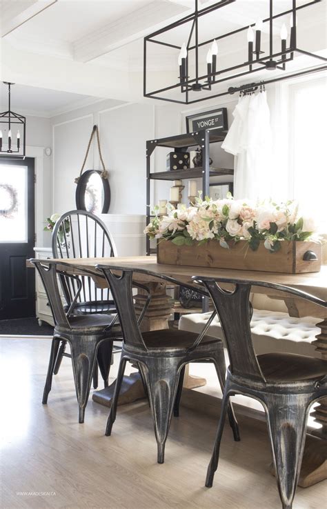 Modern Farmhouse Dining Room Table Decor See More On Home Lifestyle