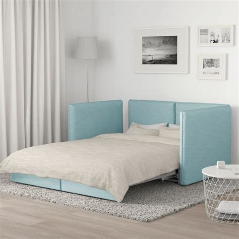 I recommend you check, you may need to use their delivery service, do multiple trips, or borrow a larger vehicle. VALLENTUNA 2-seat modular sofa w 2 sofa-beds - Hillared light blue - IKEA