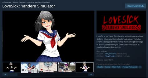 Yandere Simulator Steam Store Page Mock Up Ryanderesimulator