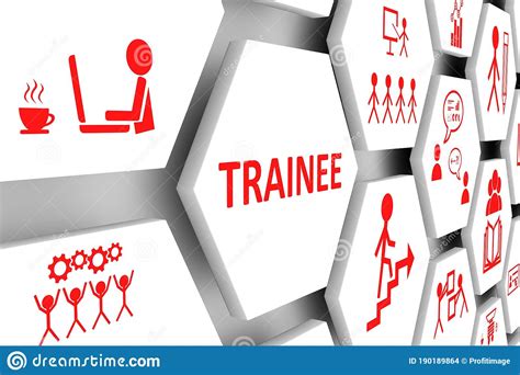Trainee Concept Blurred Background Royalty Free Illustration