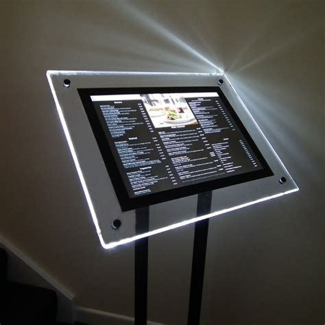 Illuminated Signs Outdoor Menu Display Stands