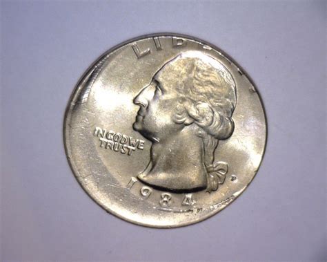 #error #errorcoins 1984 P Washington Quarter OFF CENTER, HIGHER GRADE US MINT Error Coin | Error 