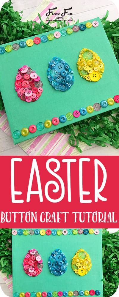Easter Egg Button Decor Craft Tutorial Crafts Easter Crafts Easter