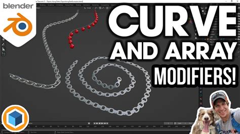 Using The Curve And Array Modifiers To Create Objects Along Paths In