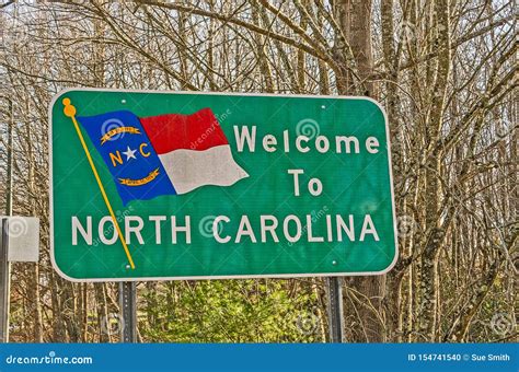 Welcome To North Carolina Sign Stock Photo Image Of Sign Sunlight