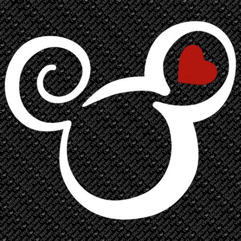 Tribal Mickey Minnie Mouse Two Color Tattoo Disney Vinyl Decal Sticker