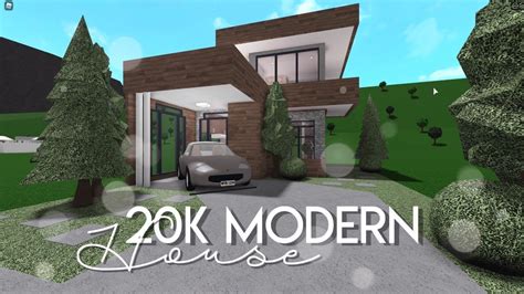Roblox Bloxburg Green Modern House K Speed Build How To Get Robux My