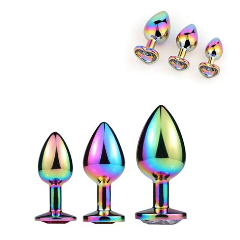 Color Metal Anal Plug Butt Plug Sex Toys Butt Toys For Womenmen