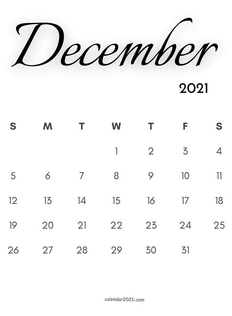 December 2021 Calendar Wallpapers Wallpaper Cave