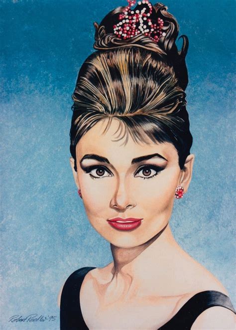Holly Golightly Audrey Hepburn Original Art By Robert Rechter