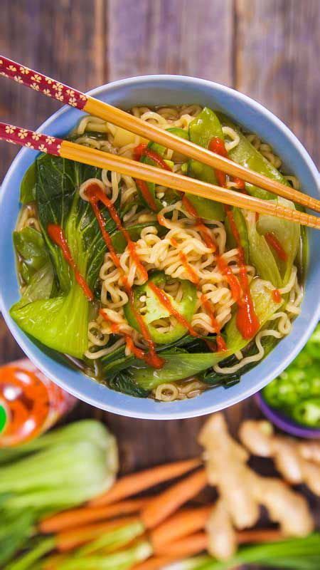 This vegan ramen with miso shiitake broth recipe is created by food blogger feasting at home, who focuses on healthy, seasonal whole food recipes. Ramen Noodles | Ramen noodles, Food recipes, Homemade ramen