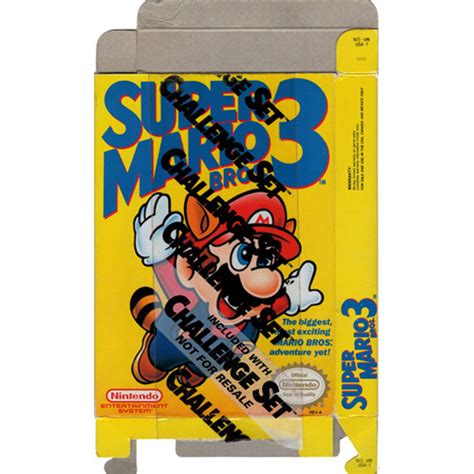 Nes Box Super Mario Bros 3 Challenge Set For Sale Dkoldies
