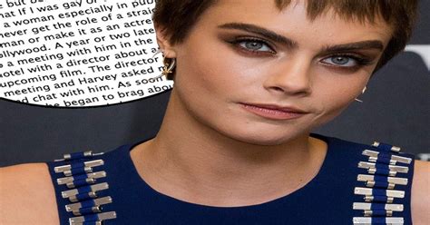 Cara Delevingne Claims Harvey Weinstein Wanted Her To Engage In A
