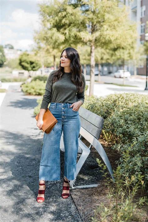 How Im Styling Wide Leg Cropped Jeans For Fall An Indigo Day Wide