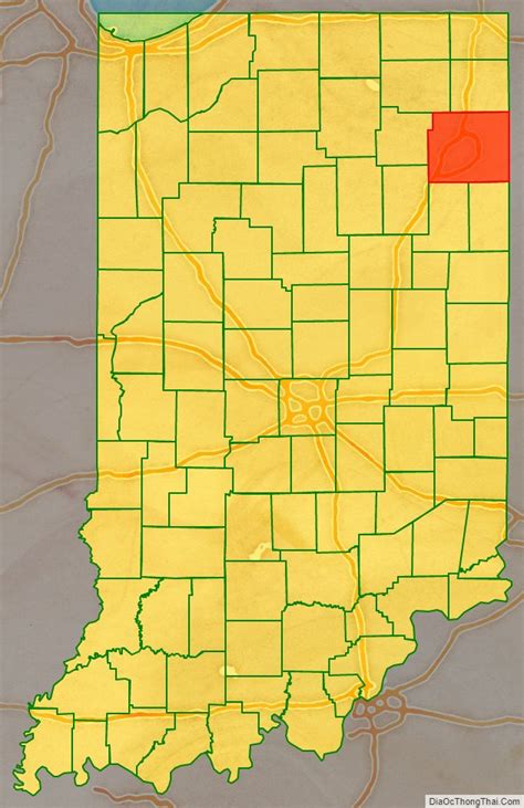Map Of Allen County Indiana