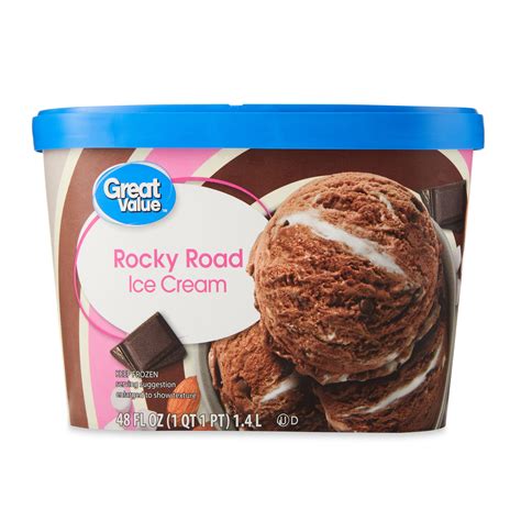 Great Value Rocky Road Ice Cream 48 Oz