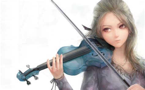 Playing Violin Anime