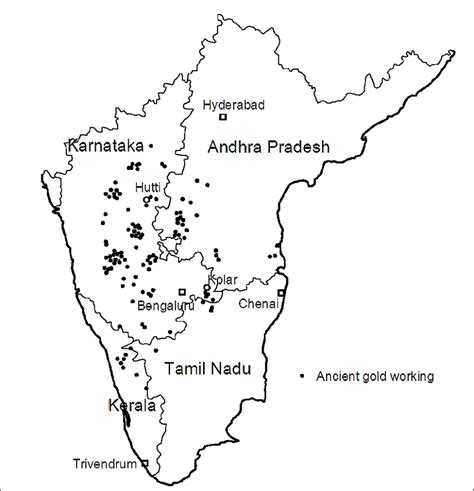 Old Map Of Kerala