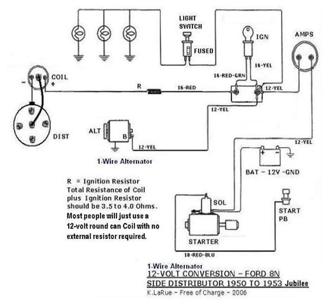 6 Volt Ford 8n Wiring Diagram