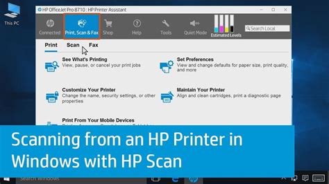 Scanning From An Hp Printer In Windows With Hp Scan Hp Printer