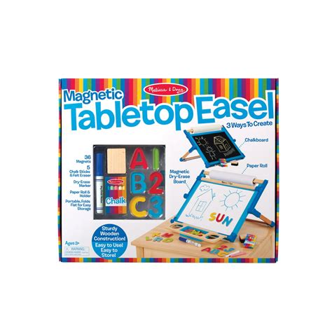 Melissa And Doug Deluxe Double Sided Tabletop Easel