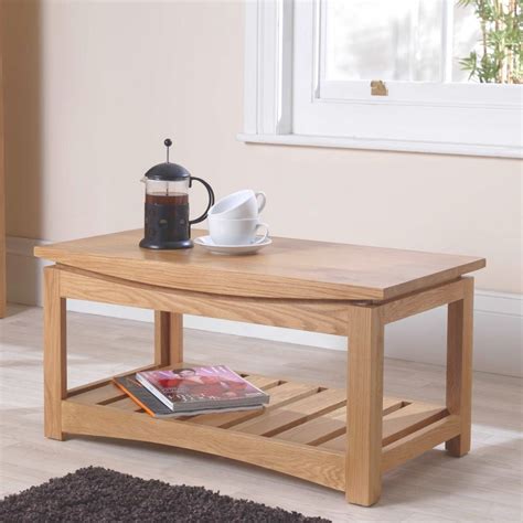 Crescent Solid Oak Furniture Coffee Table Best Price