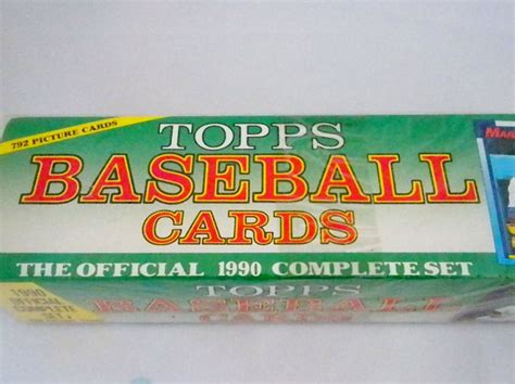 Topps The Official 1990 Complete Set Baseball Cards By Oldandnew8
