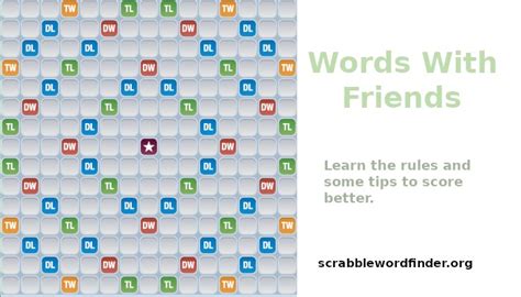 Words With Friends Rules And Tips