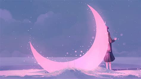 Moon Stars Your Lovely Heart By Morncolour Original 2560x1440 R